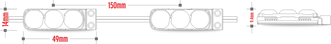 mini game player led module dimensions